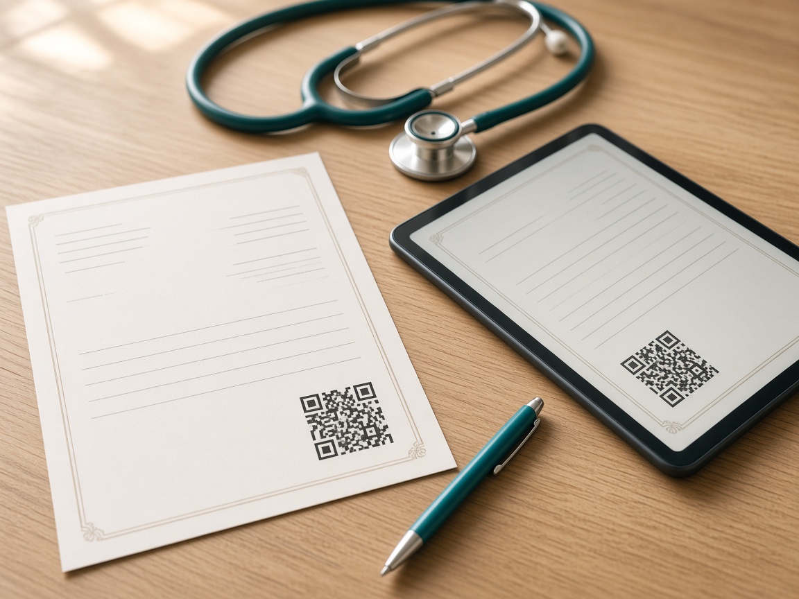 Ordonnance authentifiée par QR code